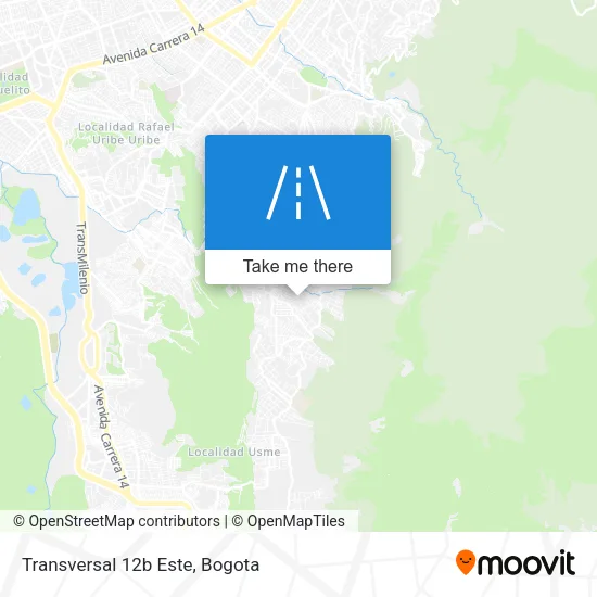 Mapa de Transversal 12b Este