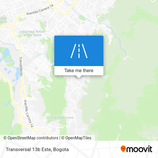 Mapa de Transversal 13b Este