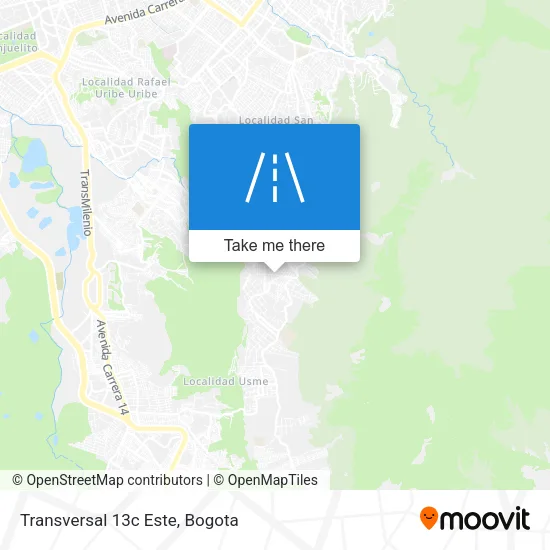 Mapa de Transversal 13c Este