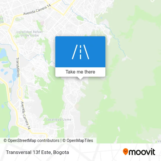 Mapa de Transversal 13f Este