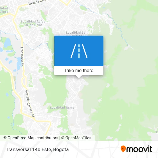 Mapa de Transversal 14b Este