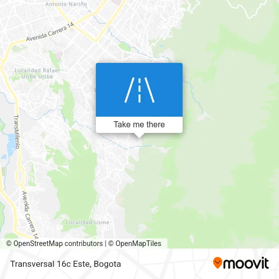 Mapa de Transversal 16c Este