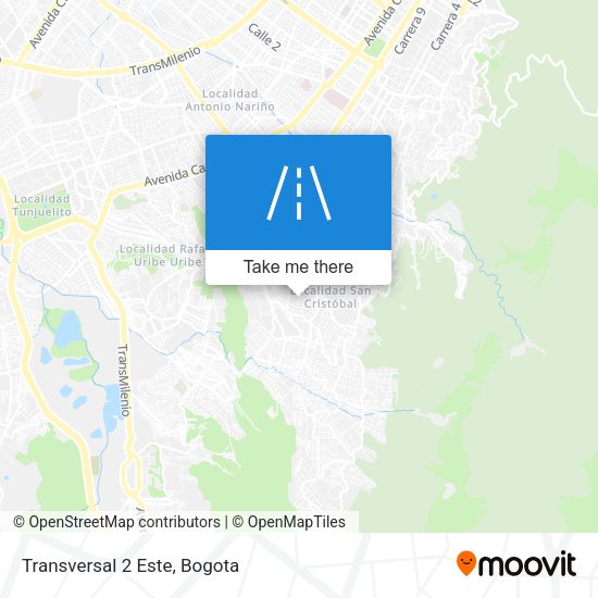 Mapa de Transversal 2 Este