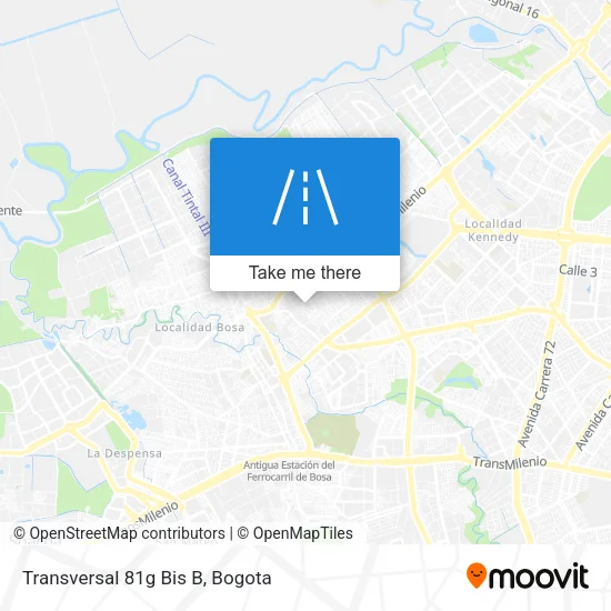 Mapa de Transversal 81g Bis B