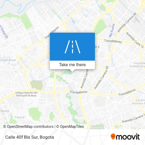 Calle 40f Bis Sur map