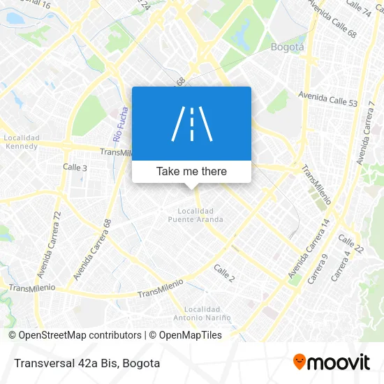 Mapa de Transversal 42a Bis