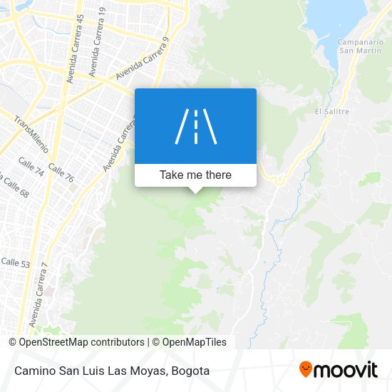 Mapa de Camino San Luis Las Moyas