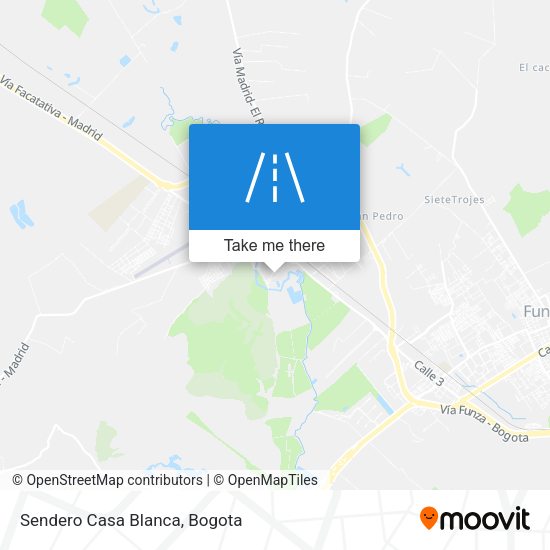 Mapa de Sendero Casa Blanca