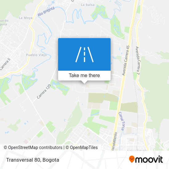 Mapa de Transversal 80