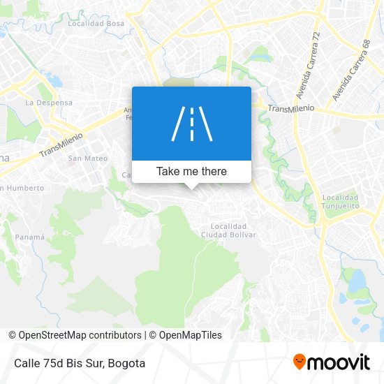 Mapa de Calle 75d Bis Sur
