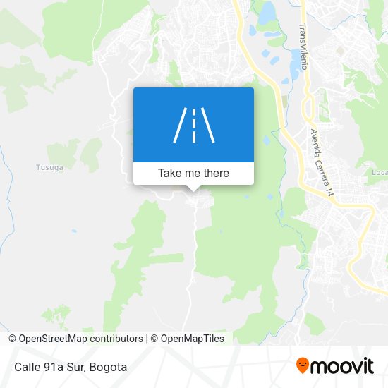 Mapa de Calle 91a Sur