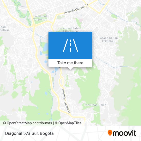 Mapa de Diagonal 57a Sur