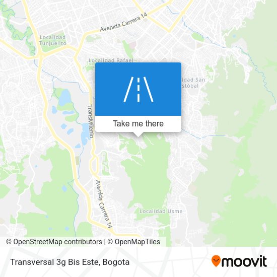 Mapa de Transversal 3g Bis Este