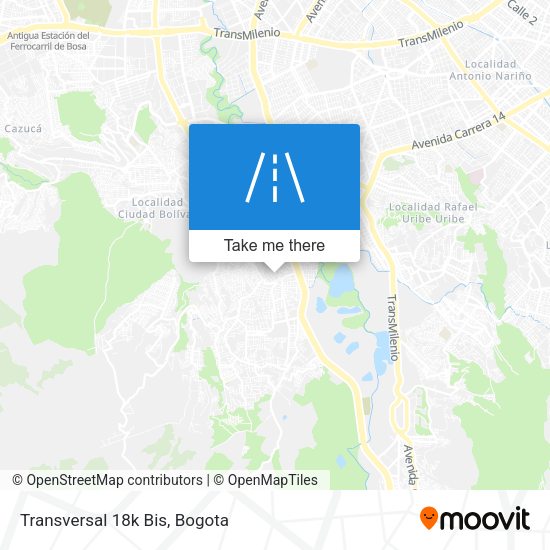 Mapa de Transversal 18k Bis
