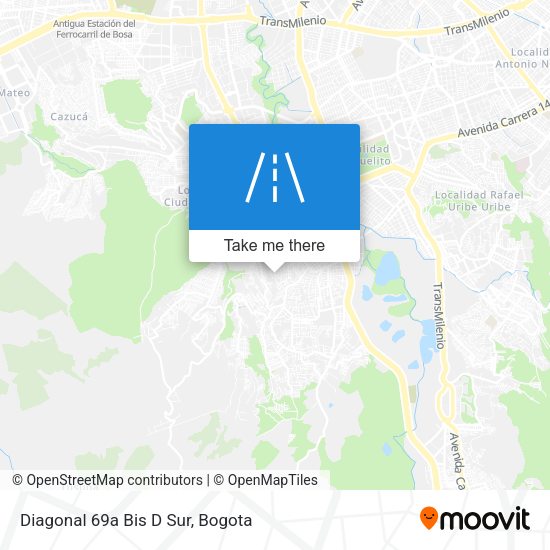 Mapa de Diagonal 69a Bis D Sur