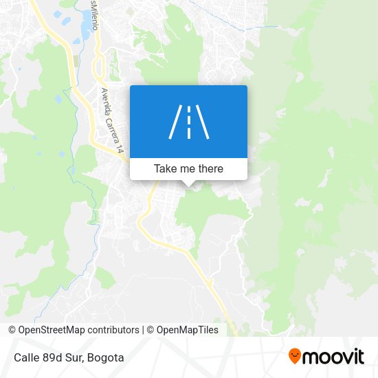 Mapa de Calle 89d Sur