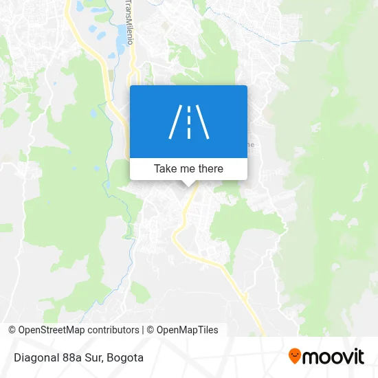 Diagonal 88a Sur map