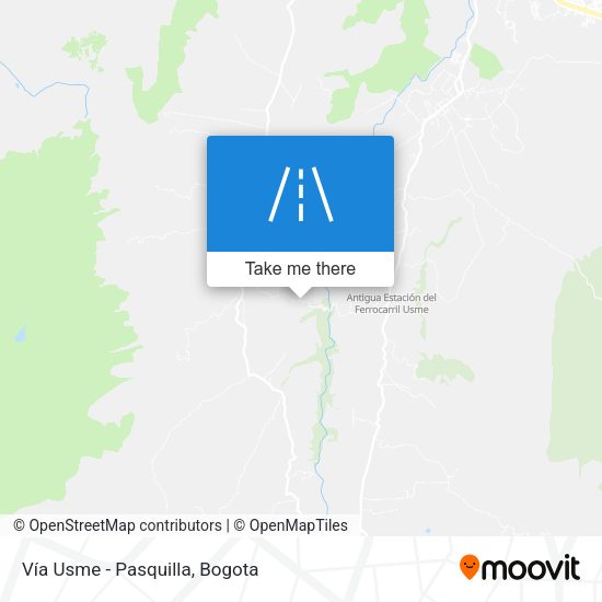 Mapa de Vía Usme - Pasquilla