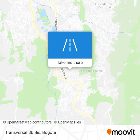 Mapa de Transversal 8b Bis