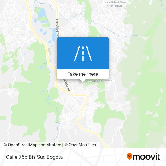 Mapa de Calle 75b Bis Sur
