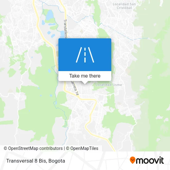 Mapa de Transversal 8 Bis