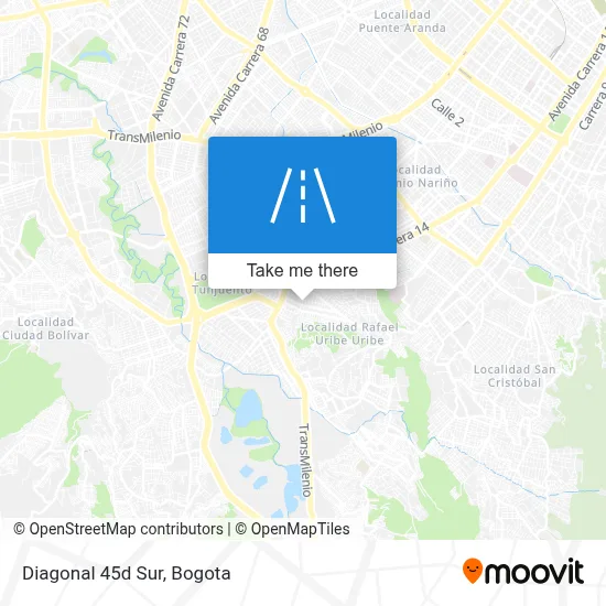 Diagonal 45d Sur map