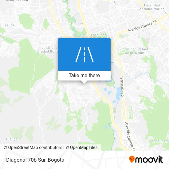 Diagonal 70b Sur map