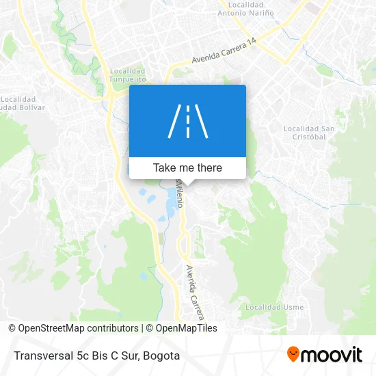 Mapa de Transversal 5c Bis C Sur
