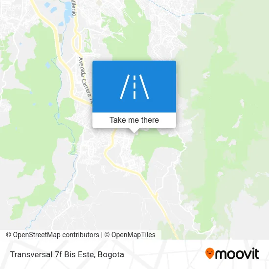 Mapa de Transversal 7f Bis Este
