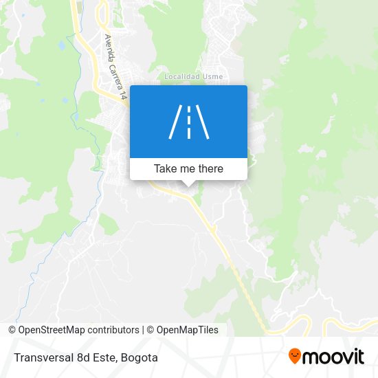 Mapa de Transversal 8d Este