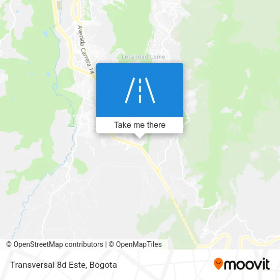 Mapa de Transversal 8d Este