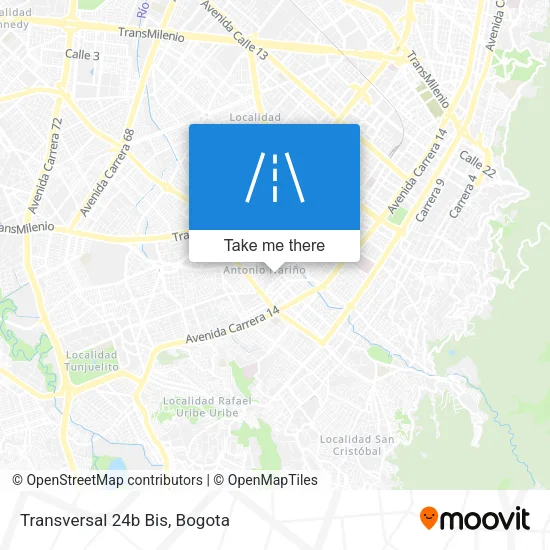 Mapa de Transversal 24b Bis