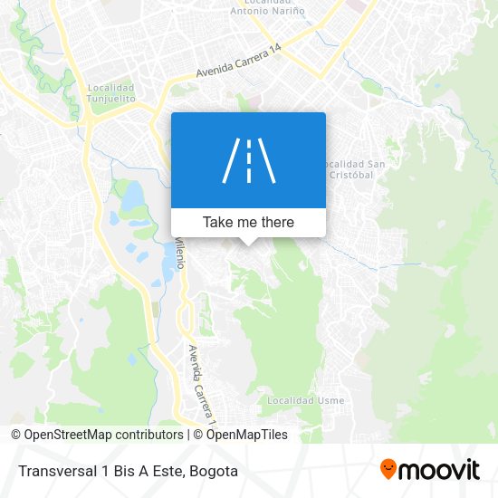 Transversal 1 Bis A Este map