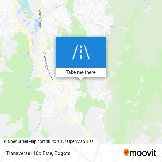 Mapa de Transversal 10b Este