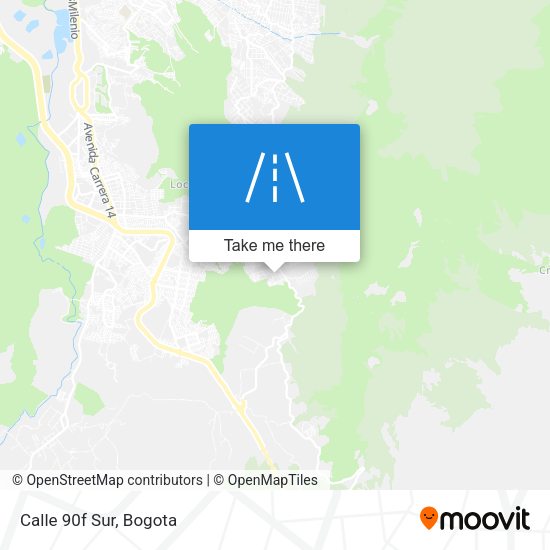 Mapa de Calle 90f Sur