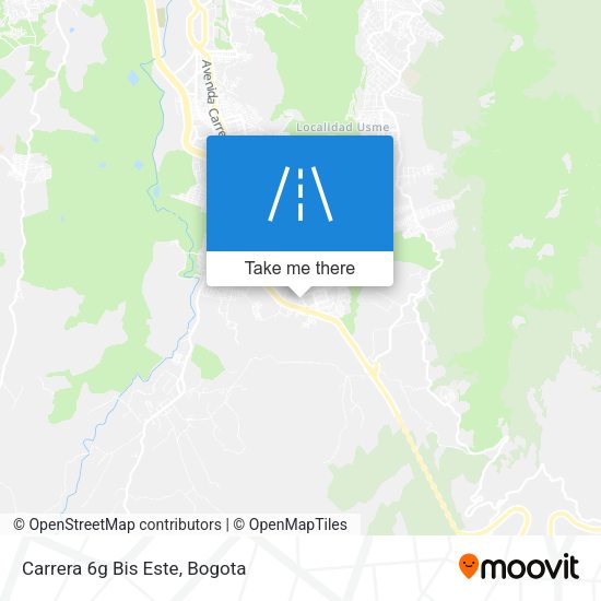 Mapa de Carrera 6g Bis Este