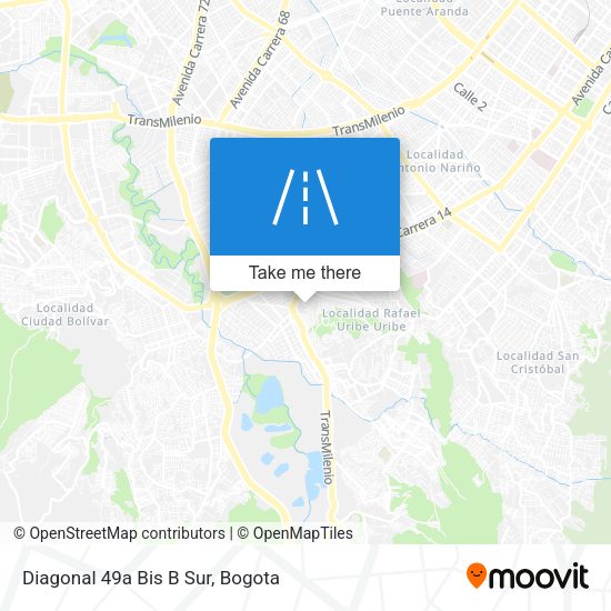 Mapa de Diagonal 49a Bis B Sur