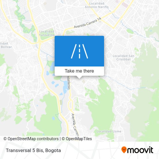 Mapa de Transversal 5 Bis