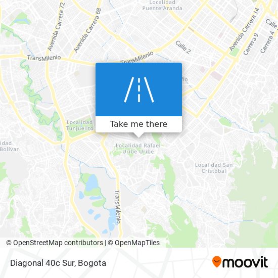 Mapa de Diagonal 40c Sur