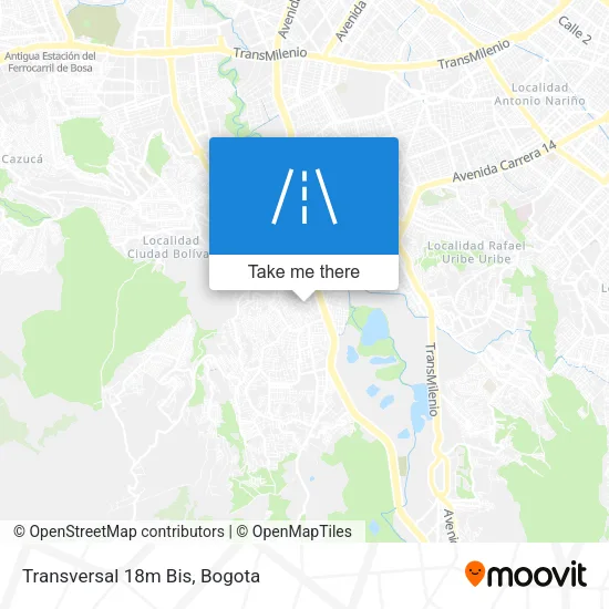 Mapa de Transversal 18m Bis