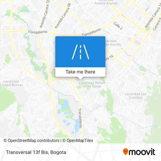 Mapa de Transversal 13f Bis