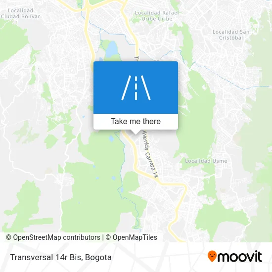 Mapa de Transversal 14r Bis