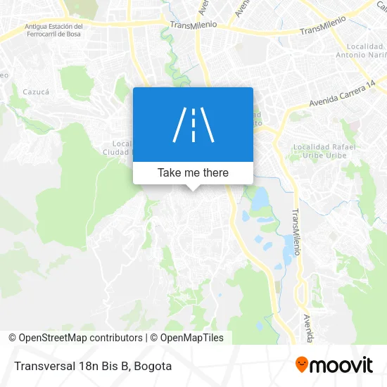 Mapa de Transversal 18n Bis B
