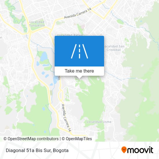 Mapa de Diagonal 51a Bis Sur