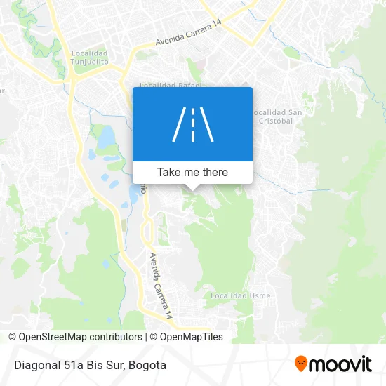 Mapa de Diagonal 51a Bis Sur