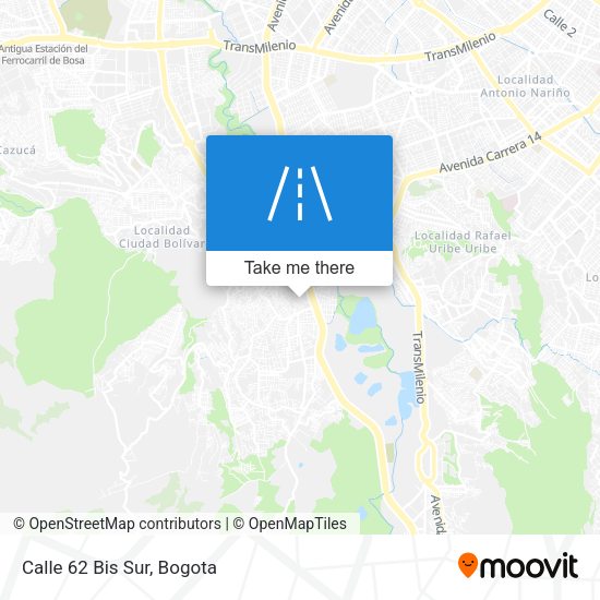 Mapa de Calle 62 Bis Sur