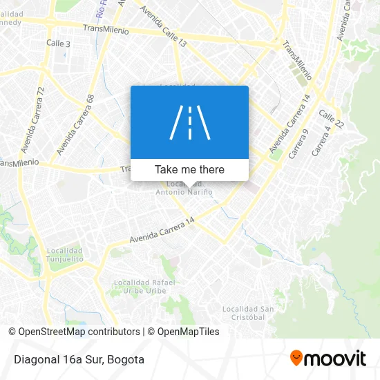 Diagonal 16a Sur map