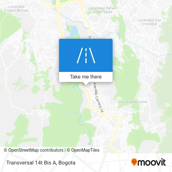 Mapa de Transversal 14t Bis A