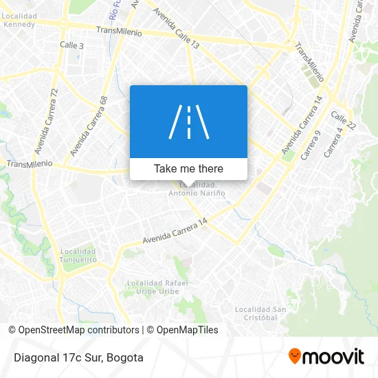 Diagonal 17c Sur map