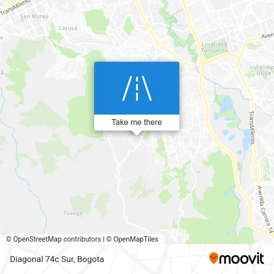 Mapa de Diagonal 74c Sur